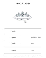 Women's S925 Sterling Silver Drop-shaped Ring – Gifts for Her — 11