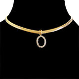 Ins Zircon Necklace Simple Snake Bone Chain Hip – Jewelry Gift Ideas — 2