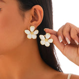 Fashion Personalized Flower Earrings For Women – Stylish Gifts — 4