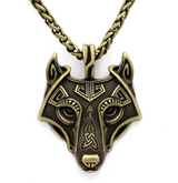Asgard Crafted Norse Grey Wolf Head Pendant Chain – Jewelry Gift Ideas — 6