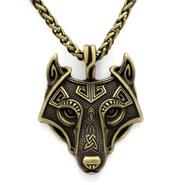 Asgard Crafted Norse Grey Wolf Head Pendant Chain – Jewelry Gift Ideas — 6