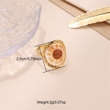 Women's Stainless Steel Preserved Fresh Flower Ring – Gifts for Her — 6