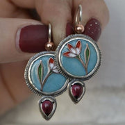 Fashion All-matching Red Flowers And Green Leaves – Stylish Gifts — 12