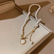 Women's All-match Stitching Love Pearl Necklace – Jewelry Gift Ideas — 12