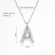 Fashion Letter Necklace Female Stainless Steel – Jewelry Gift Ideas — 8