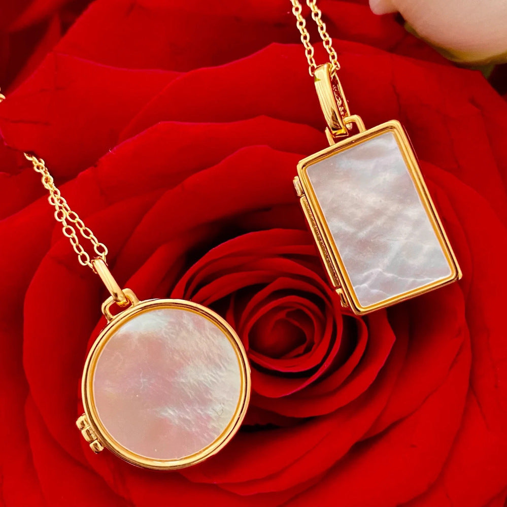 Square Round Versatile Simple Necklace – Jewelry Gift Ideas — 1