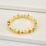 Sterling Silver Irregular Rainbow Zircon Marquise – Meaningful Gifts — 3