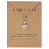 Dolphin Natural Stone Paper Card Necklace – Jewelry Gift Ideas — 11