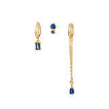 Simple And Fashionable Zircon Tassel Earrings Set – Small Gift Ideas — 4