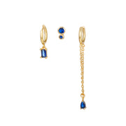 Simple And Fashionable Zircon Tassel Earrings Set – Small Gift Ideas — 4