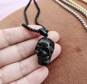Mens Fashion Simple Skull Pendant Necklace – Jewelry Gift Ideas — 3