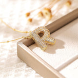 Copper-plated Gold Zircon Chubby Pendant Necklace – Jewelry Gift Ideas — 10