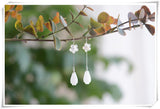 White Magnolia Flower Earrings Female Hanfu – Stylish Gifts — 2