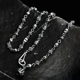 Silver S925 Sterling Silver Skull Necklace – Jewelry Gift Ideas — 1