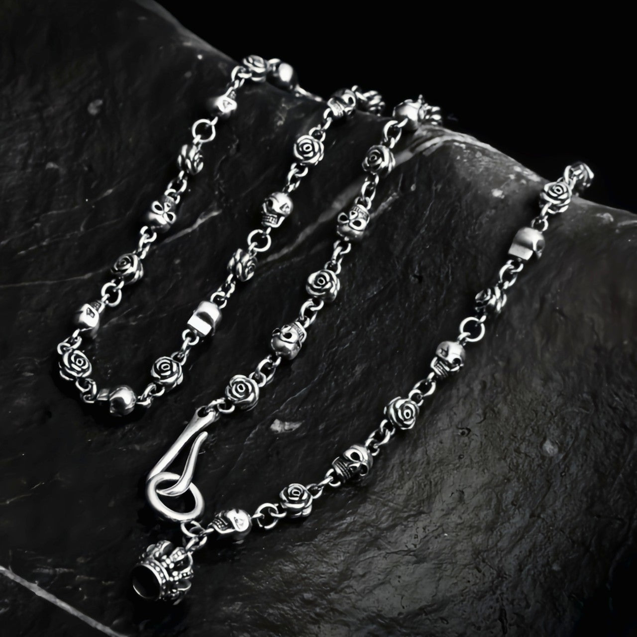 Silver S925 Sterling Silver Skull Necklace – Jewelry Gift Ideas — 1