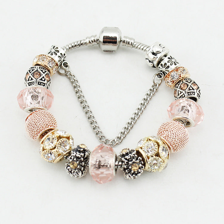 DIY Handmade Diamond And Glass Beaded Bracelet – Jewelry Gift Ideas — 1