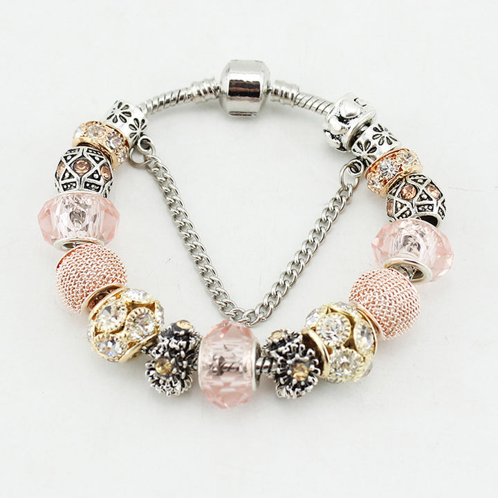 DIY Handmade Diamond And Glass Beaded Bracelet – Jewelry Gift Ideas — 1