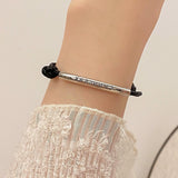 Letter Black Rope Bracelet Women's Simple Color – Jewelry Gift Ideas — 2