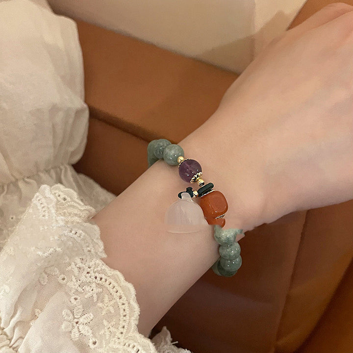 Chinese Style Safety Buckle Beaded Bracelet – Jewelry Gift Ideas — 1