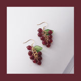 Cute Purple Grape String Earrings – Stylish Gifts — 3