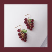 Cute Purple Grape String Earrings – Stylish Gifts — 3