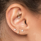 Nose Ring Bee Geometric Diamond Ear Cuff – Small Gift Ideas — 1