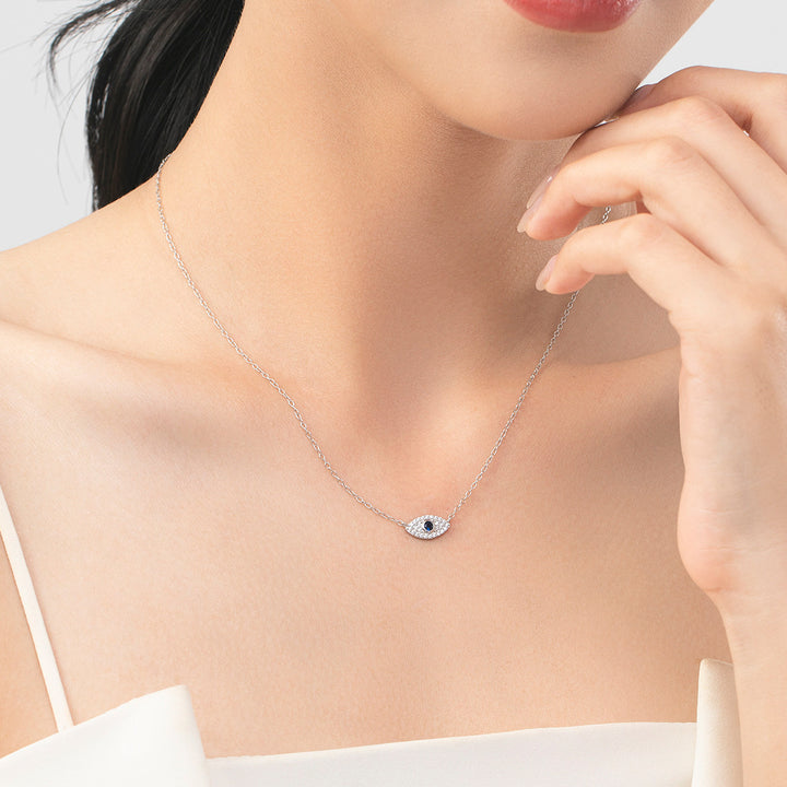 Pure Exquisite Diamond Devil's Eye Necklace Bone – Jewelry Gift Ideas — 1
