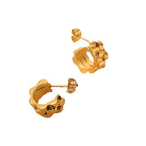 Women's Titanium Steel Earrings Wide Metal Strap – Gifts for Her — 4