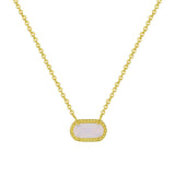 Fashion Oval Turquoise Inlaid Necklace – Jewelry Gift Ideas — 5