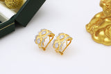 925 Silver Gilt Wavy Star Stud Earrings – Unique Gift Ideas — 4