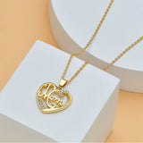 Mother's Day Mom Heart Shape With Diamond Letter – Gifts for Her — 10