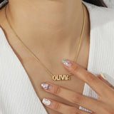 Personalized 3D Bubble Name Necklace – Jewelry Gift Ideas — 12