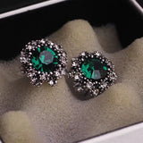 Exquisite Small Full Drilled Earrings Sun Flower – Thoughtful Gifts — 3
