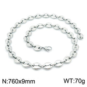 Personality Oval Simple Stainless Steel Coffee – Jewelry Gift Ideas — 3