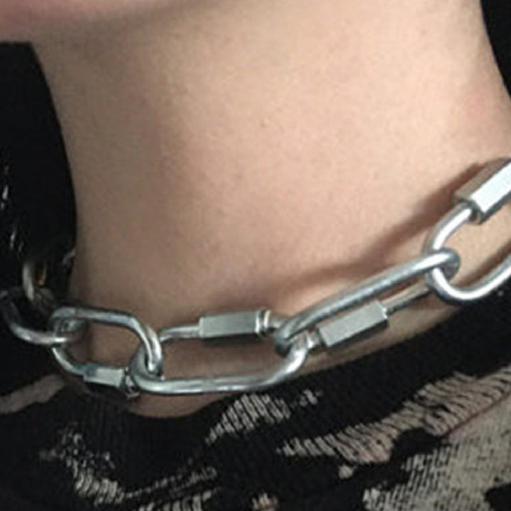 Women's Heavy Work Handmade Buckle Necklace – Jewelry Gift Ideas — 1