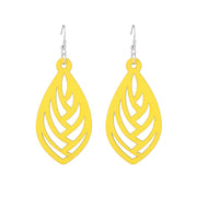Hollow Geometry Wood Earrings Eardrop Personality – Birthday Gifts — 4