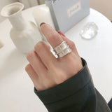 S925 Silver Irregular Bump Matte Brushed Ring – Practical Gifts — 2