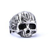 Skull Shaped Men's Titanium Steel Ring – Gifts for Him — 8