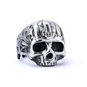Skull Shaped Men's Titanium Steel Ring – Gifts for Him — 8