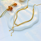 Simple Double-layer Twin Irregular Pull-out – Jewelry Gift Ideas — 10