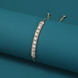 Brass Gold Plated Long Micropaved Zircon Pendant – Jewelry Gift Ideas — 1