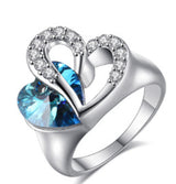 Titanic Sapphire Crystal Heart Of Ocean Ring – Thoughtful Gifts — 10