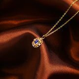 S925 Silver Gem Pendant With Moonstone Necklace – Jewelry Gift Ideas — 5