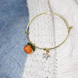 Beautiful Japanese Girl Orange Glass Stud Earrings – Gifts for Kids — 6