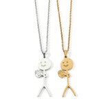 Funny Design Sense Basketball Little Man Necklace – Jewelry Gift Ideas — 2