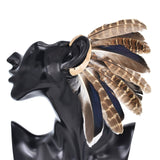 Peacock Feather Ear Hanging European And American – Thoughtful Gifts — 7