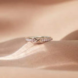 Women's Small And Lucky Silver Ring With 8 Characters – Gifts for Her — 5