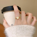 Women's Temperament White Fritillaria Ring – Gifts for Her — 1
