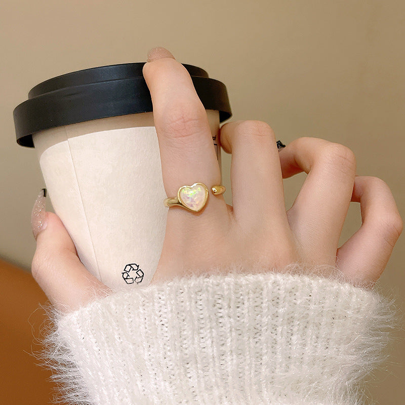 Women's Temperament White Fritillaria Ring – Gifts for Her — 1
