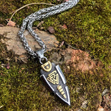 Stainless Steel Viking Arrow Pendant Triangular – Jewelry Gift Ideas — 7